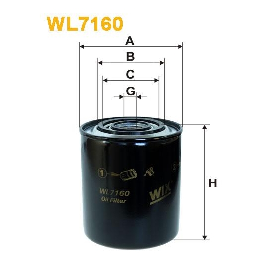 Filtr Oleju WL7160 Wix