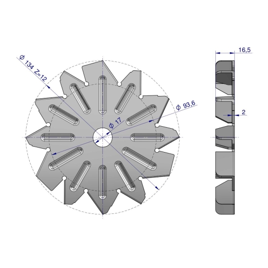 Wentylator alternatora AX230000 AX260000EX C-330 C-360 Nowy Typ EXPOM KWIDZYN eu