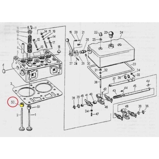 Gniazdo zaworu wydechowego nadwymiar 0,50 C-330 ( sprzedawane po 20 )