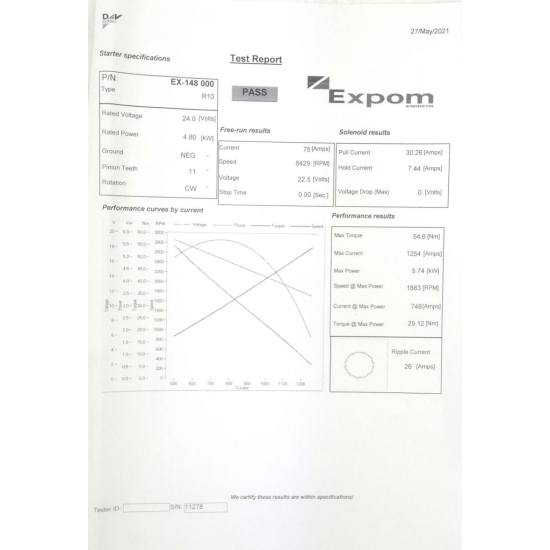 Rozrusznik R10U 24V 4.8kW C-385 EXPOM KWIDZYN eu