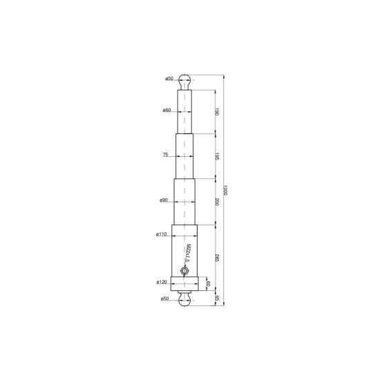 Cylinder HL-8 CT-S168-16-60/3/600 Przyczepa HL 8