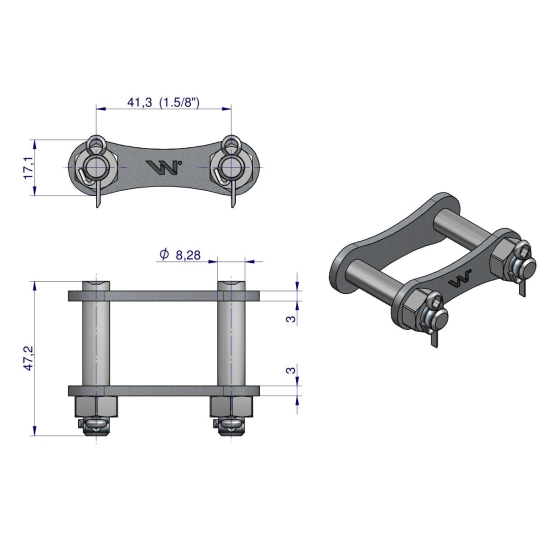 Zamek łańcucha S55X (R1 41.30) zastosowanie Bizon Anna Waryński ( sprzedawane po 5 ) 5040200810 55130000   