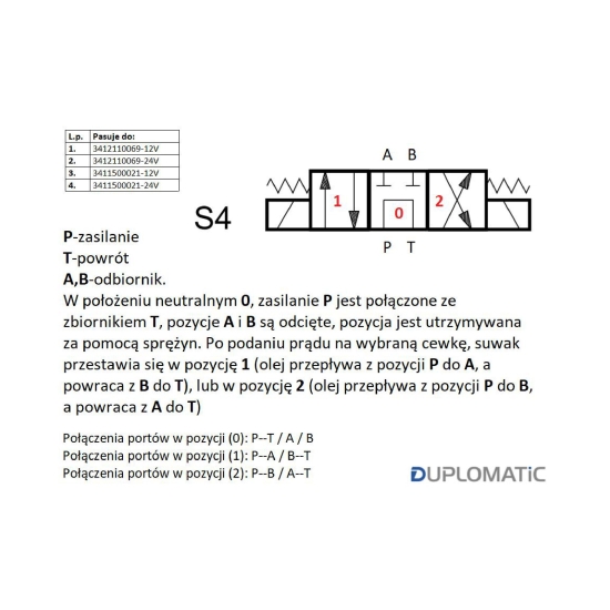 Rozdzielacz (elektrozawór) suwak 