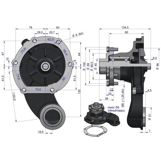 Pompa wody Bizon SW400 WARYŃSKI