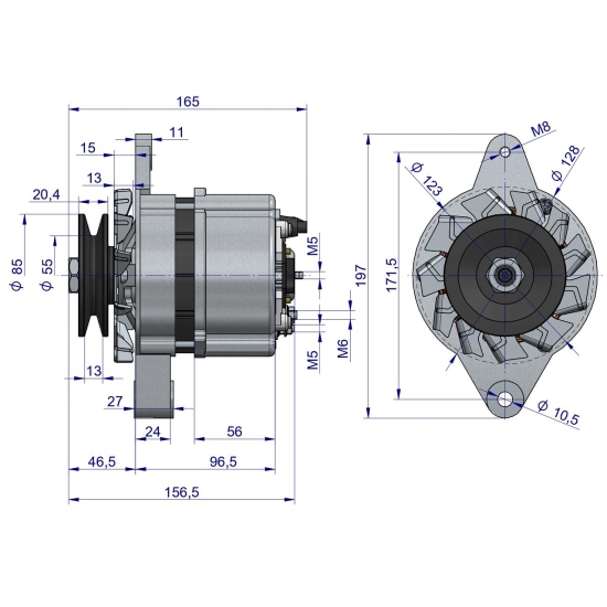 Alternator Perkins Renault Claas Nowy Typ EXPOM KWIDZYN eu