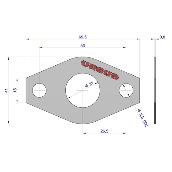 Uszczelka pompy olejowej krążelit 0.8mm C-330 ( sprzedawane po 10 ) ORYGINAŁ URSUS