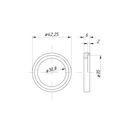 Gniazdo zaworu wydechowego nadwymiar 1,25 C-360 ( sprzedawane po 20 )