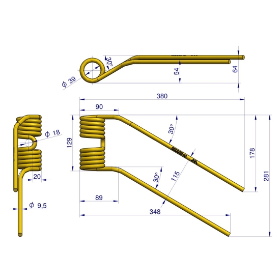 Palec karuzelowy  zastosowanie Niemeyer WARYŃSKI W-600039