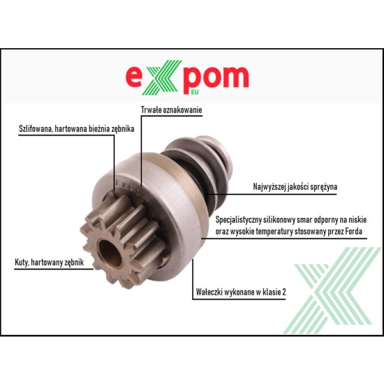 Zespół sprzęgający rozrusznika R-10A 851.700.0EX EXPOM KWIDZYN eu