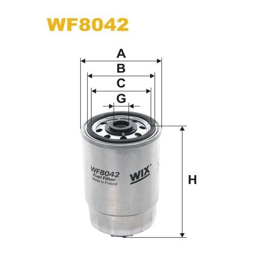 Filtr Paliwa WF8042 Wix