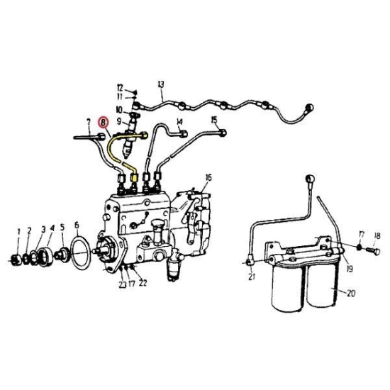 Przewód II cylindra C-360