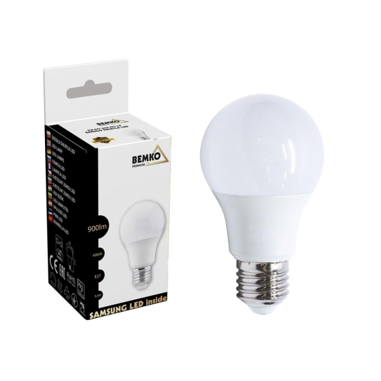 Żarówka LED (LED SAMSUNG) 230V E27 A60 9.5W 900LM 4000K barwa dzienna (sprzedawane po 10)