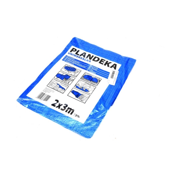 Plandeka LEKKA 2x3m (niebieska) gramatura 55g/m2