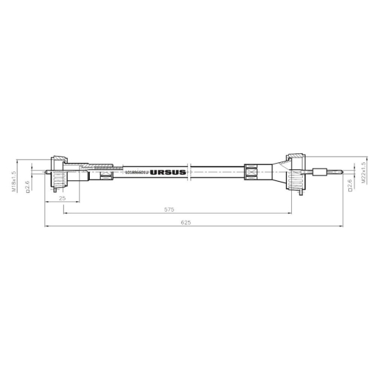 Linka - Licznika MTG (motogodzin) L-575mm/625mm 42341430 C-330 ORYGINAŁ URSUS