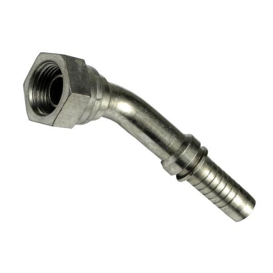 Zakucie hydrauliczne kątowe DKR45 DN16-5/8"BSP nakrętka (45 stopni) CAST