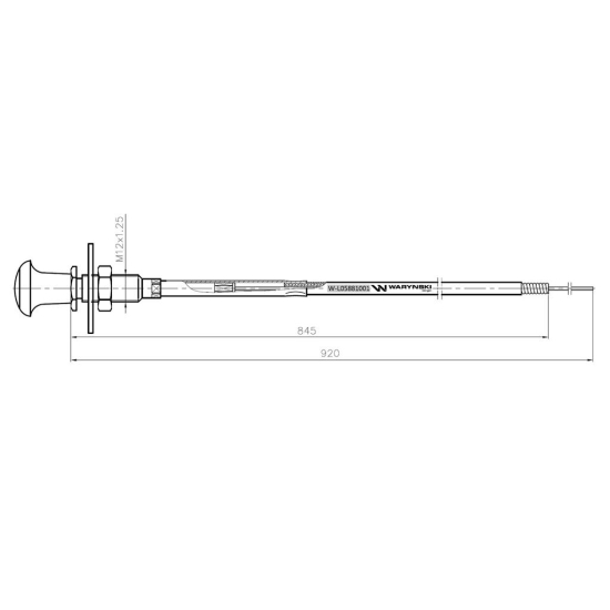 Linka - Rozdzielacz napędu L-920mm ZETOR Waryński