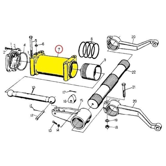 Cylinder korpusu podnośnika C-330