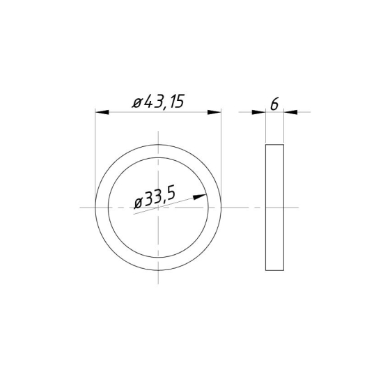 Gniazdo zaworu wydechowego nadwymiar 1,25 C-330 ( sprzedawane po 20 )