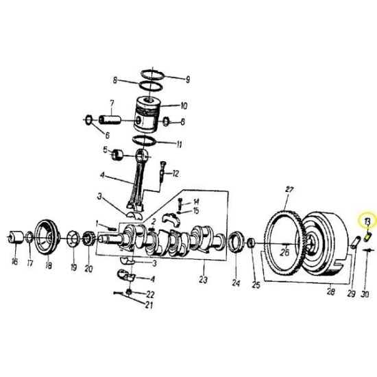 Podkładka odginana koła zamachowego C-360