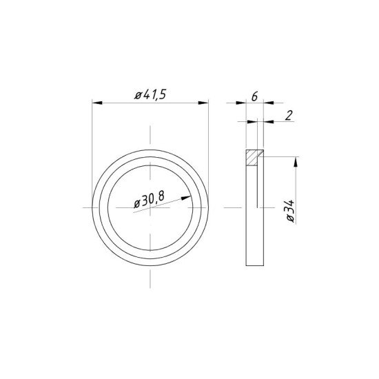 Gniazdo zaworu wydechowego nadwymiar 0,50 C-360 ( sprzedawane po 20 )